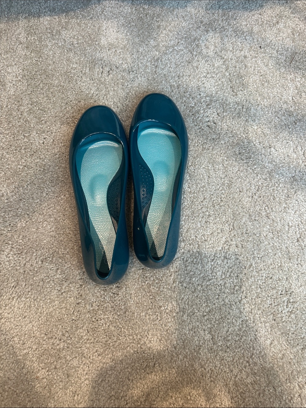Women's Teal Ballet Flats - Comfortable Slip-On Shoe